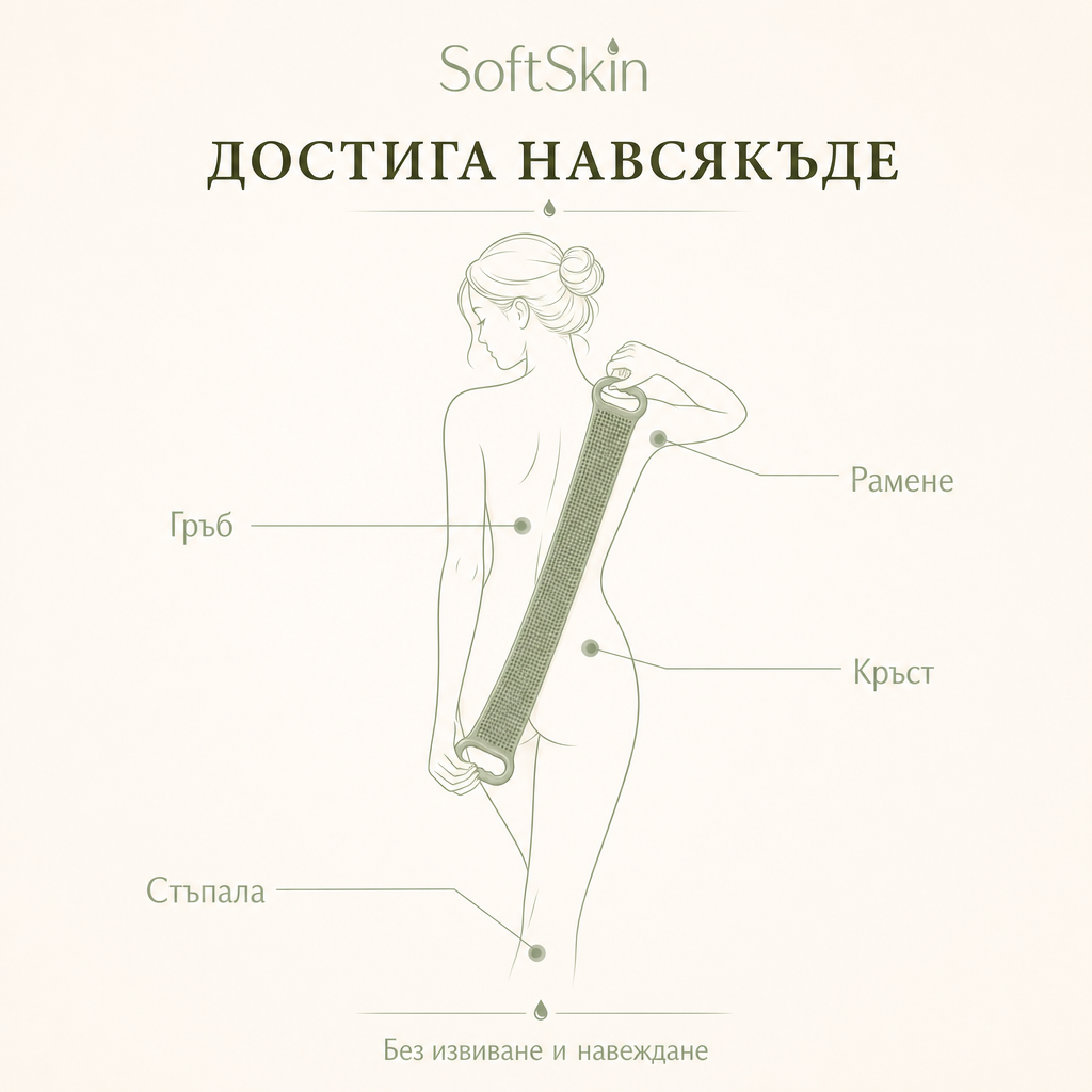 SoftSkin Антибактериална четка за гръб